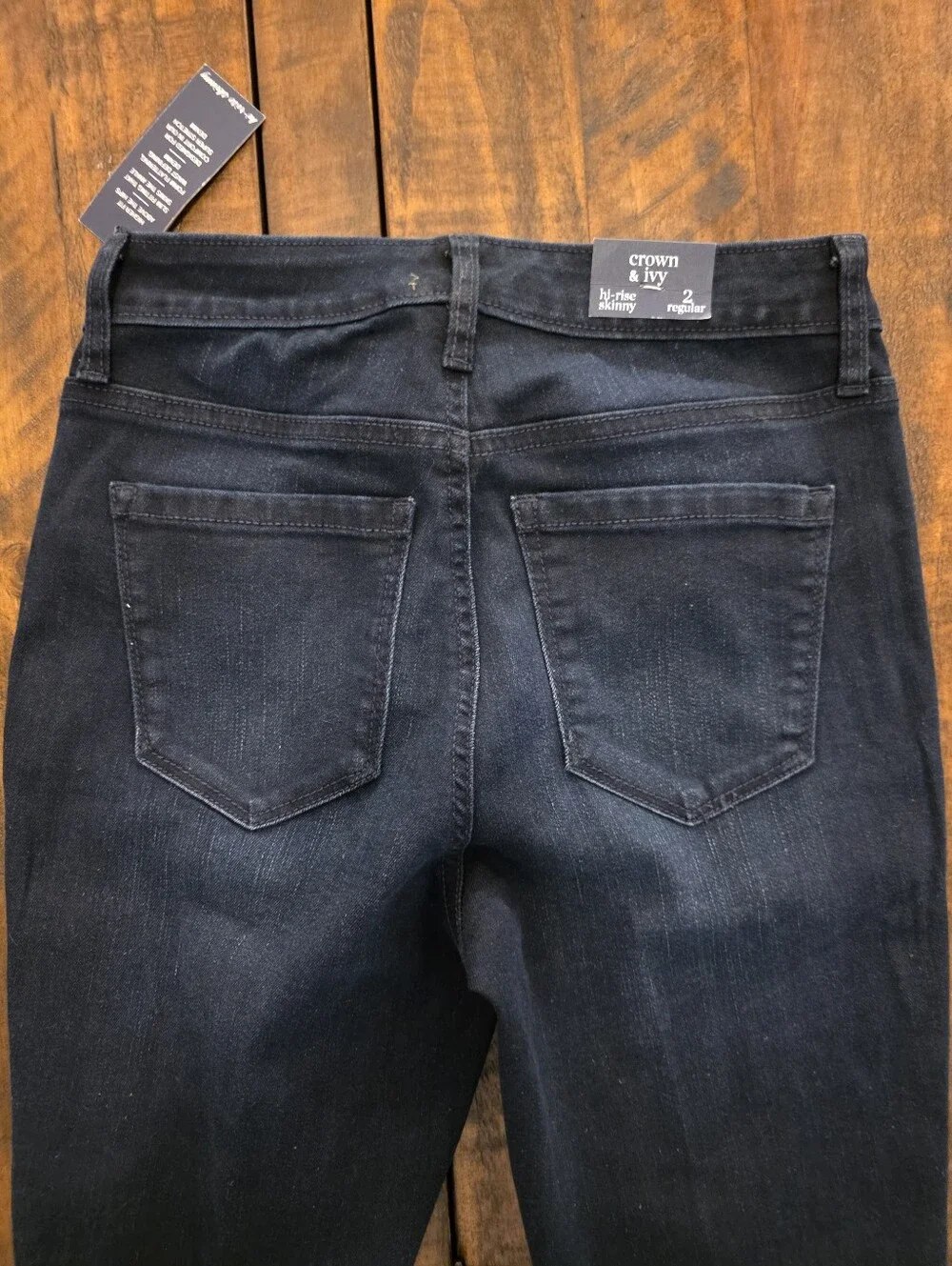 crown & ivy Dark Indigo Skinny Jeans